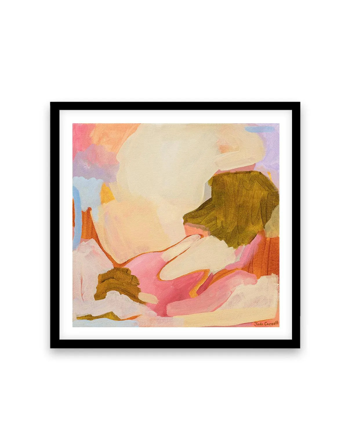 Posey by Jade Carnell Art Print-PRINT-Olive et Oriel-Jade Carnell-70x70 cm | 27.5" x 27.5"-Black-With White Border-Buy-Australian-Art-Prints-Online-with-Olive-et-Oriel-Your-Artwork-Specialists-Austrailia-Decorate-With-Coastal-Photo-Wall-Art-Prints-From-Our-Beach-House-Artwork-Collection-Fine-Poster-and-Framed-Artwork