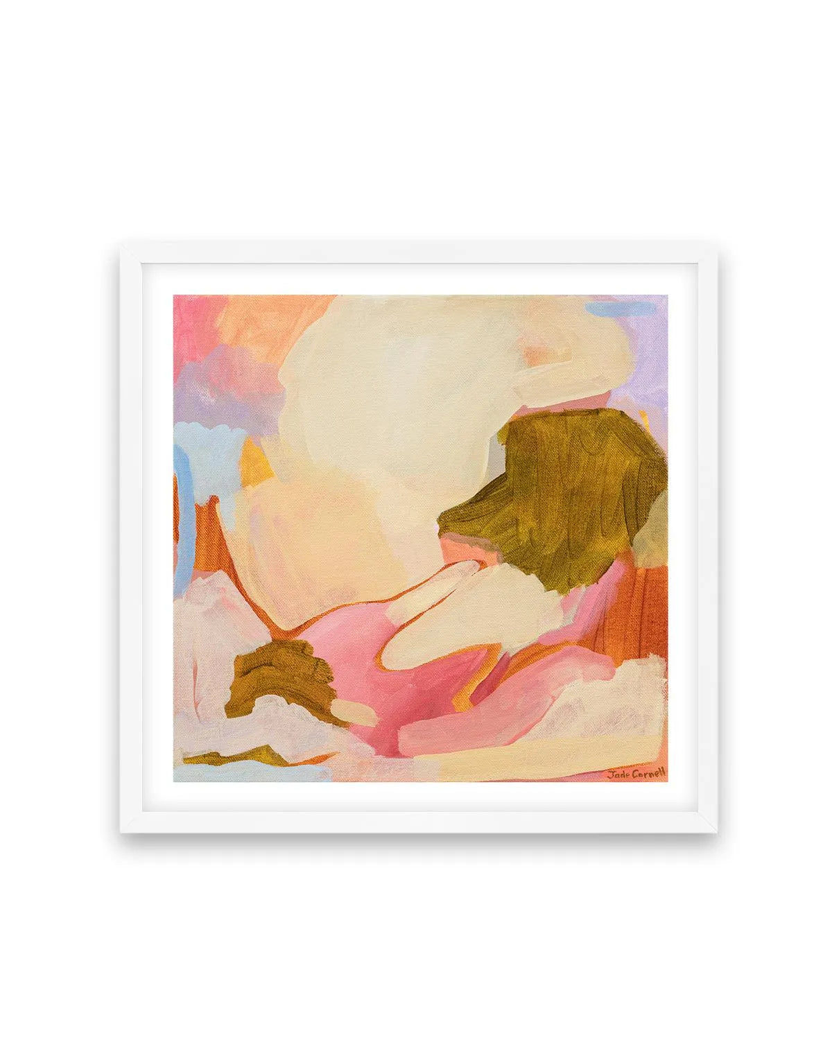 Posey by Jade Carnell Art Print-PRINT-Olive et Oriel-Jade Carnell-70x70 cm | 27.5" x 27.5"-White-With White Border-Buy-Australian-Art-Prints-Online-with-Olive-et-Oriel-Your-Artwork-Specialists-Austrailia-Decorate-With-Coastal-Photo-Wall-Art-Prints-From-Our-Beach-House-Artwork-Collection-Fine-Poster-and-Framed-Artwork