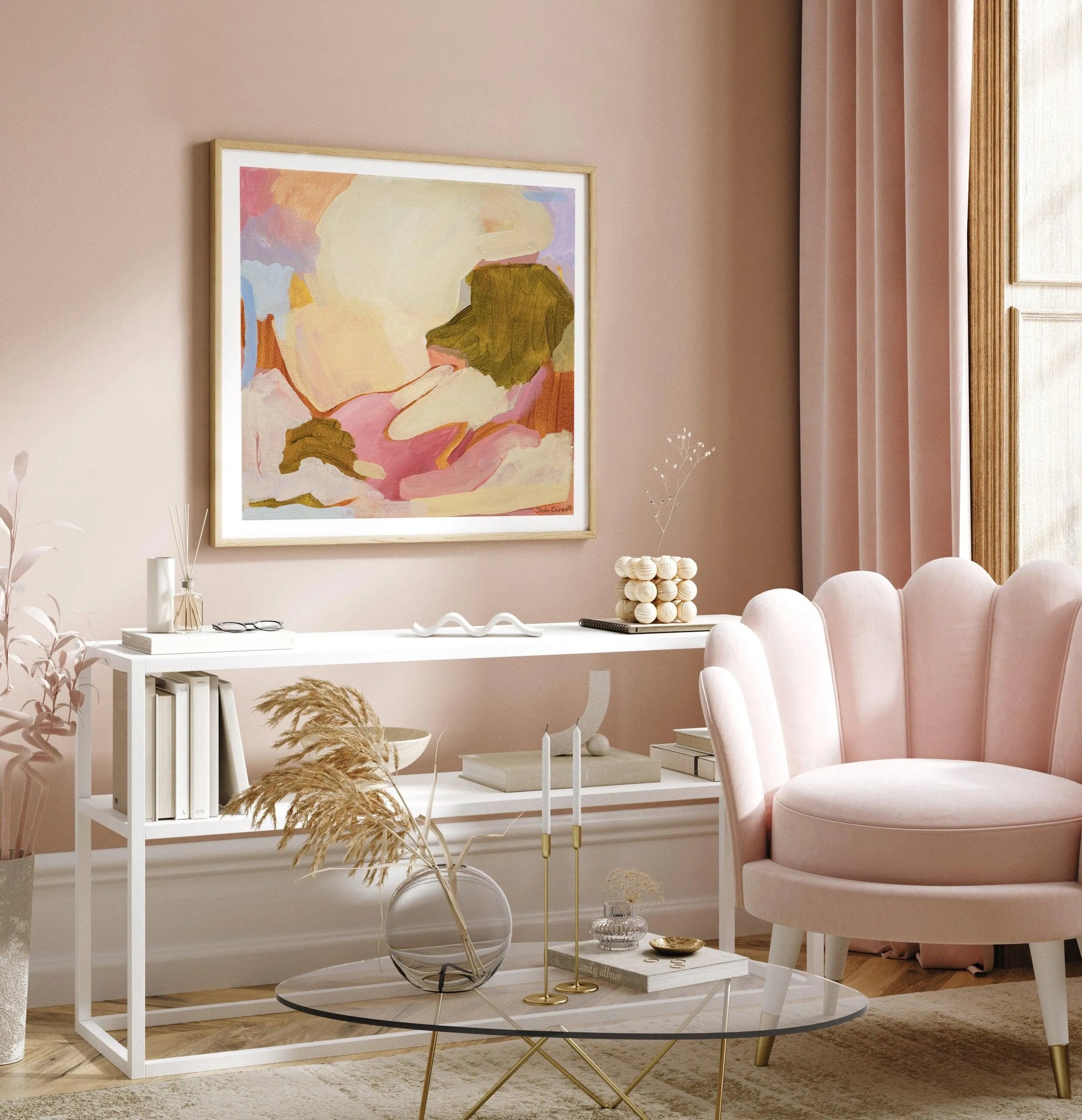 Posey by Jade Carnell Art Print-PRINT-Olive et Oriel-Jade Carnell-Buy-Australian-Art-Prints-Online-with-Olive-et-Oriel-Your-Artwork-Specialists-Austrailia-Decorate-With-Coastal-Photo-Wall-Art-Prints-From-Our-Beach-House-Artwork-Collection-Fine-Poster-and-Framed-Artwork