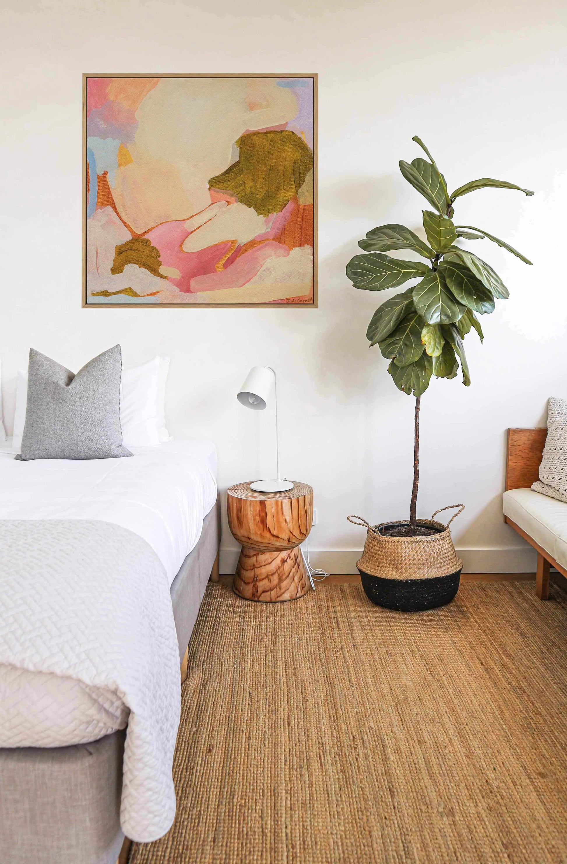 Posey by Jade Carnell | Framed Canvas Art Print from Olive et Oriel where you can shop wallpaper and artworks online