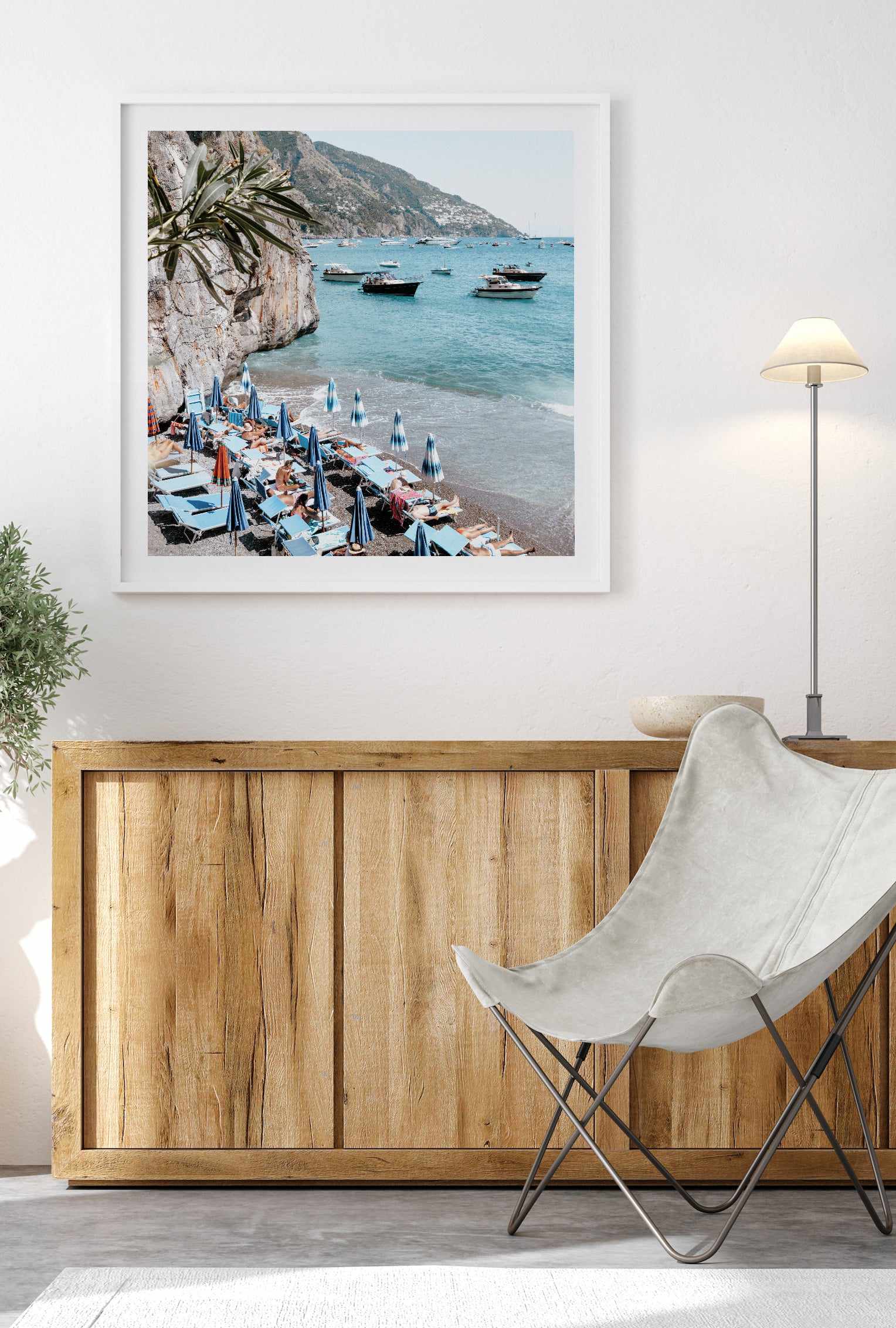 Positano Bathers SQ | Art Print