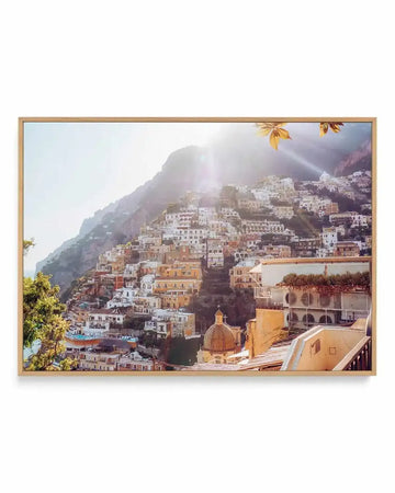 Positano Bliss LS by Louise Krause | Framed Canvas Art Print from Olive et Oriel where you can shop wallpaper and artworks online