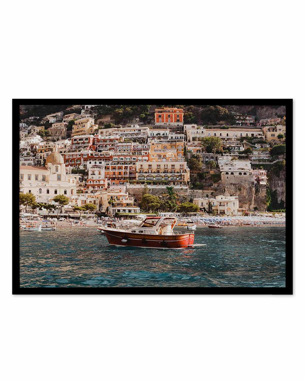 Positano Boat LS by Louise Krause Art Print