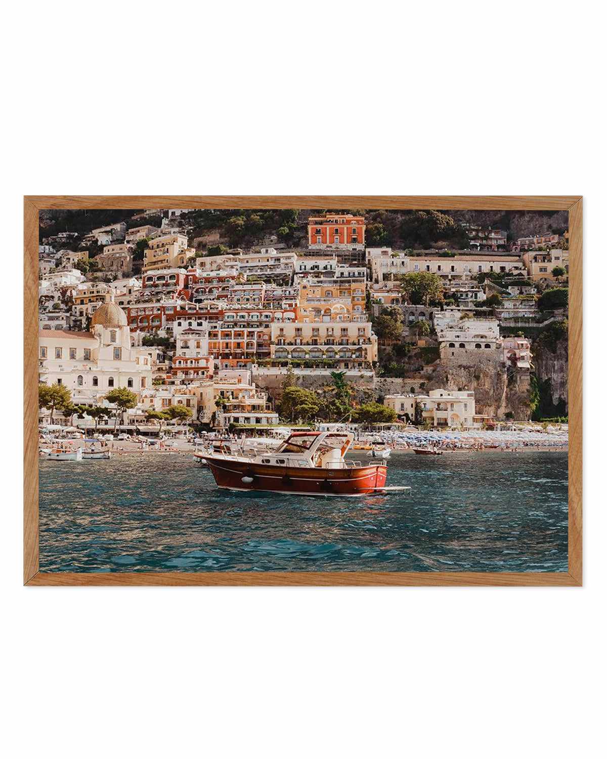 Positano Boat LS by Louise Krause Art Print