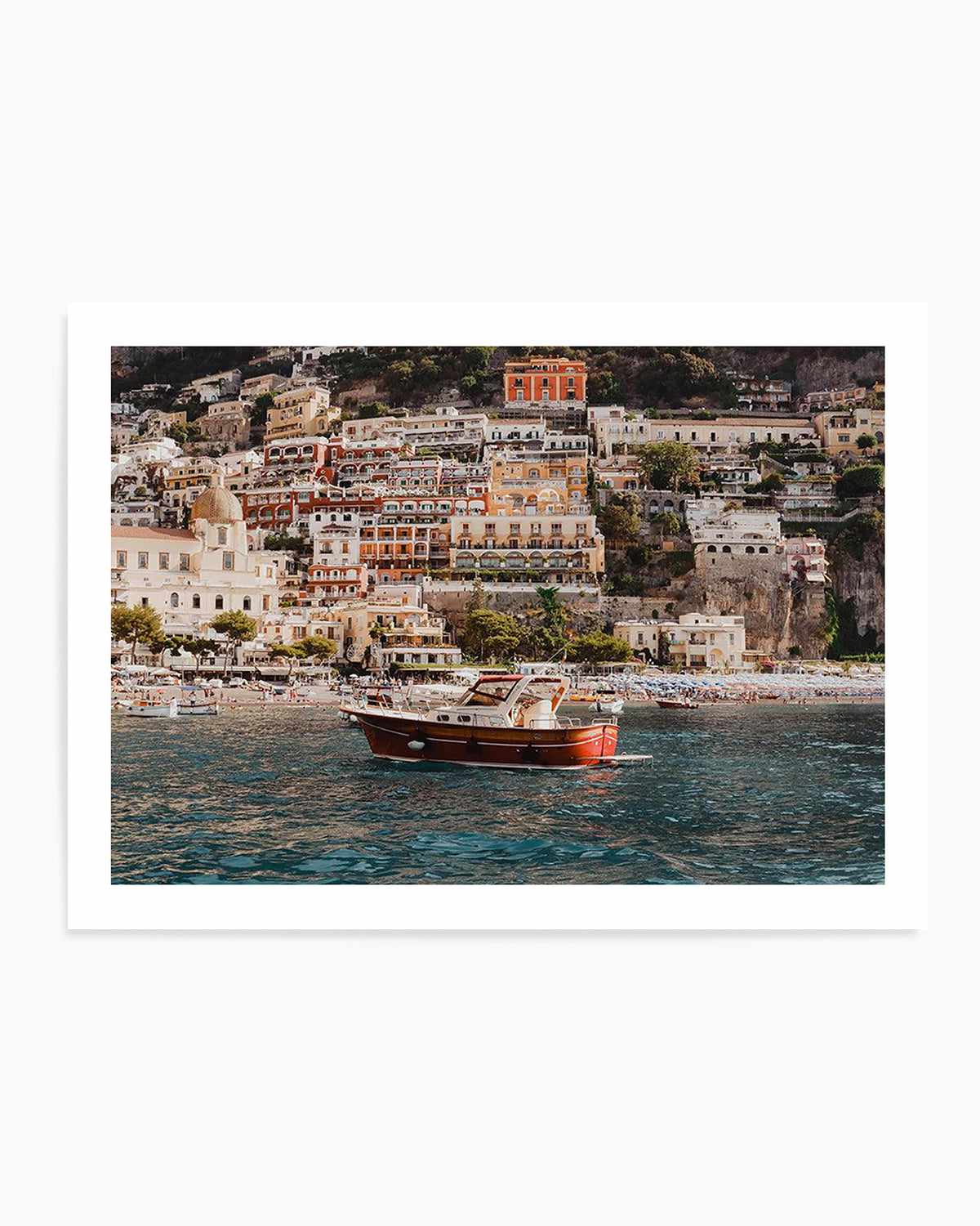 Positano Boat LS by Louise Krause Art Print