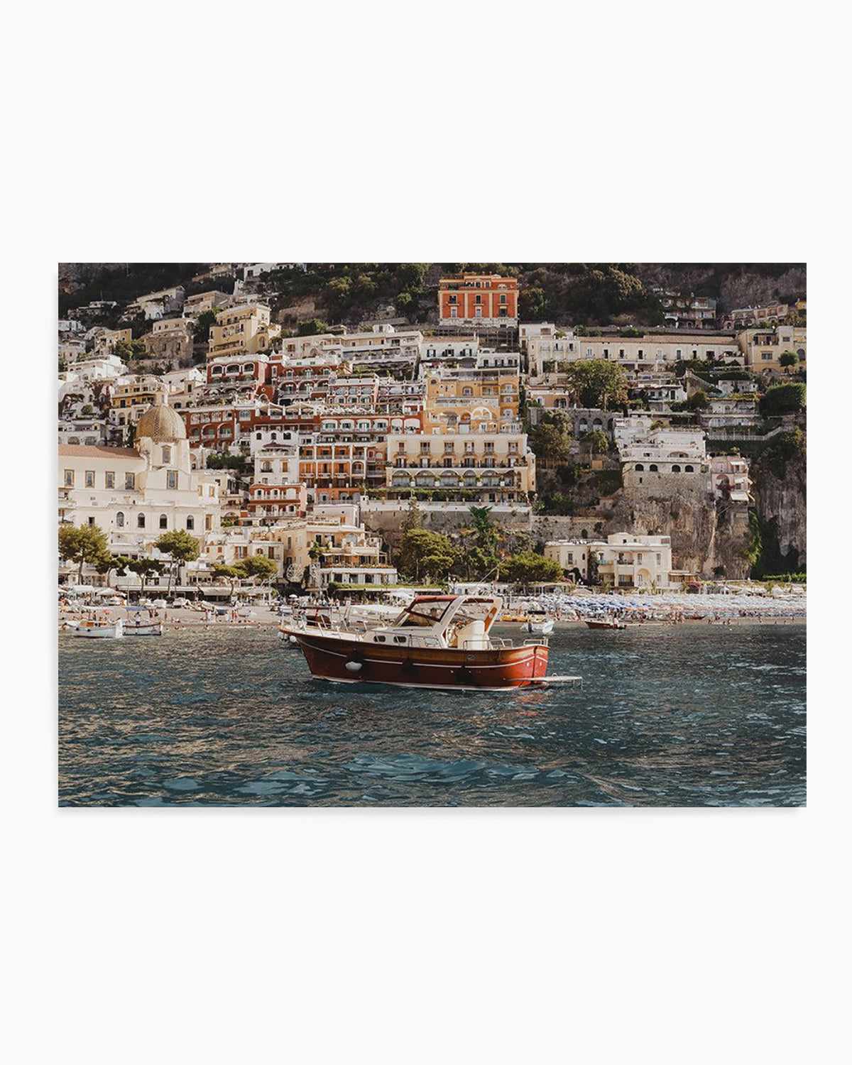 Positano Boat LS by Louise Krause Art Print