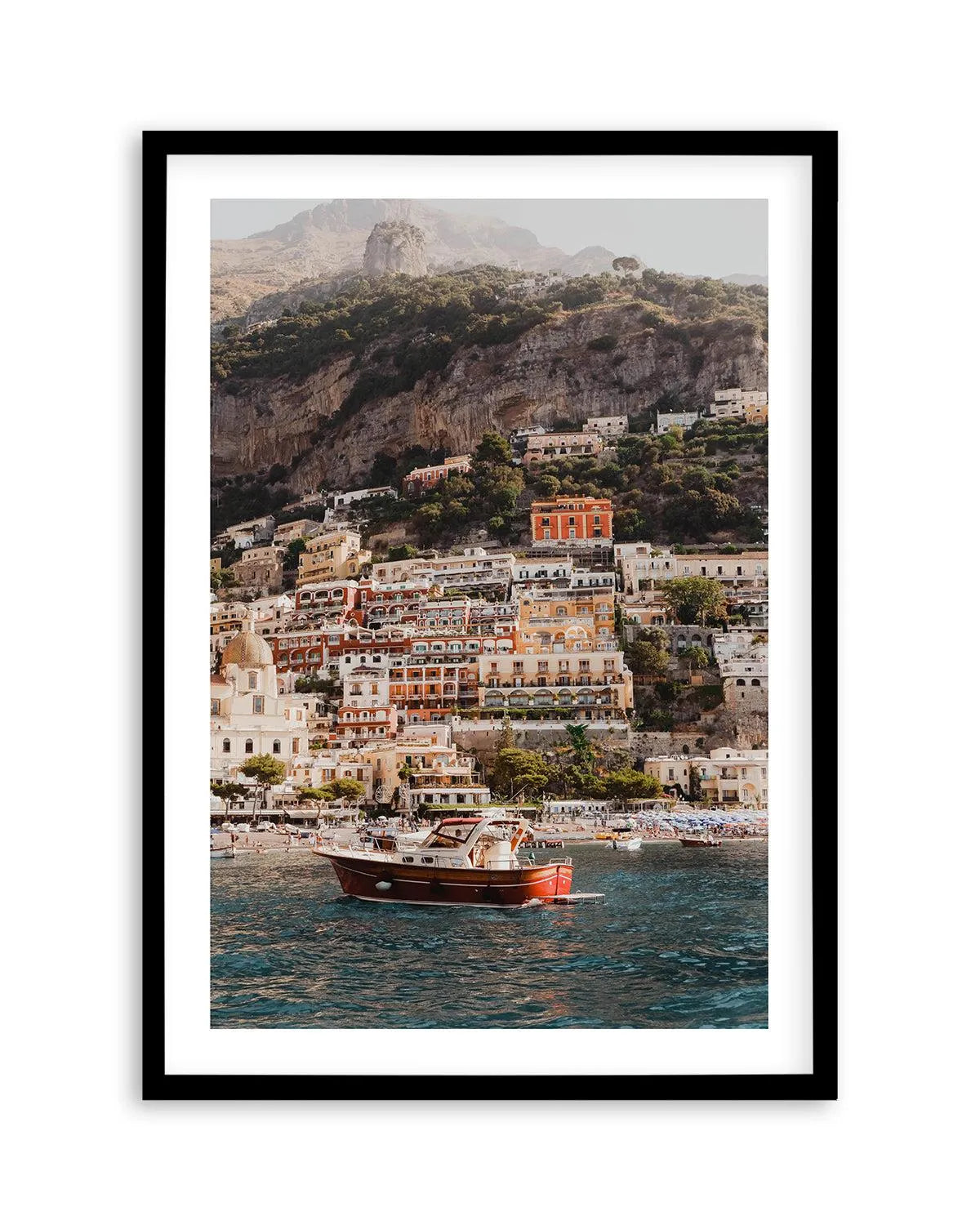 Positano Boat PT by Louise Krause Art Print from Olive et Oriel where you can shop wallpaper and artworks online
