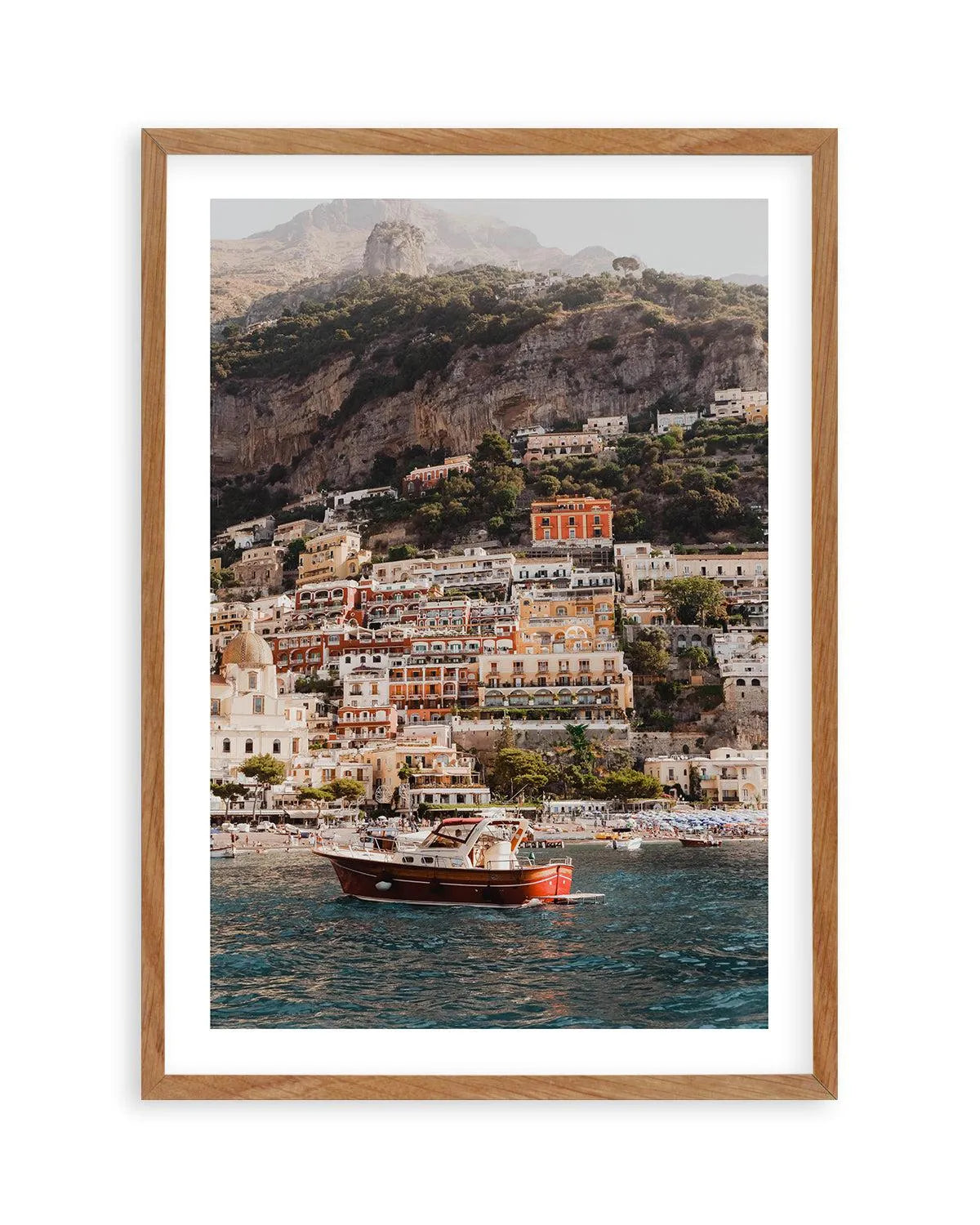 Positano Boat PT by Louise Krause Art Print from Olive et Oriel where you can shop wallpaper and artworks online