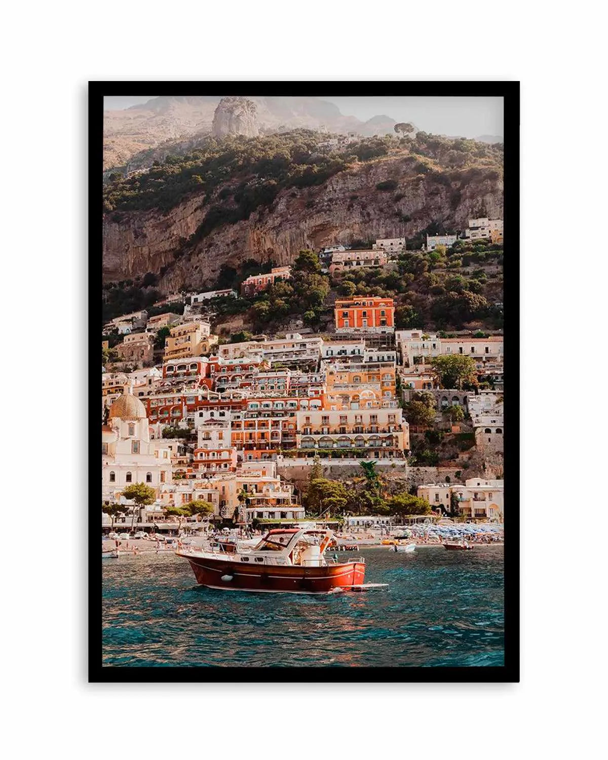 Positano Boat PT by Louise Krause Art Print from Olive et Oriel where you can shop wallpaper and artworks online