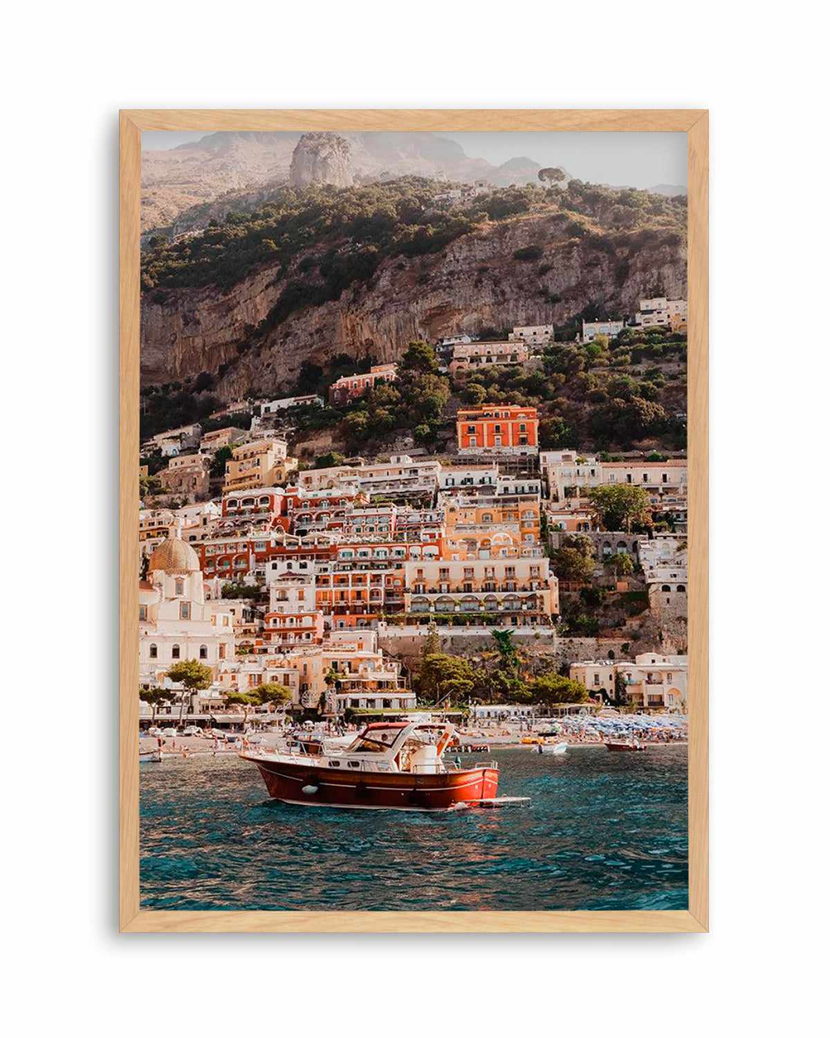 Positano Boat PT by Louise Krause Art Print