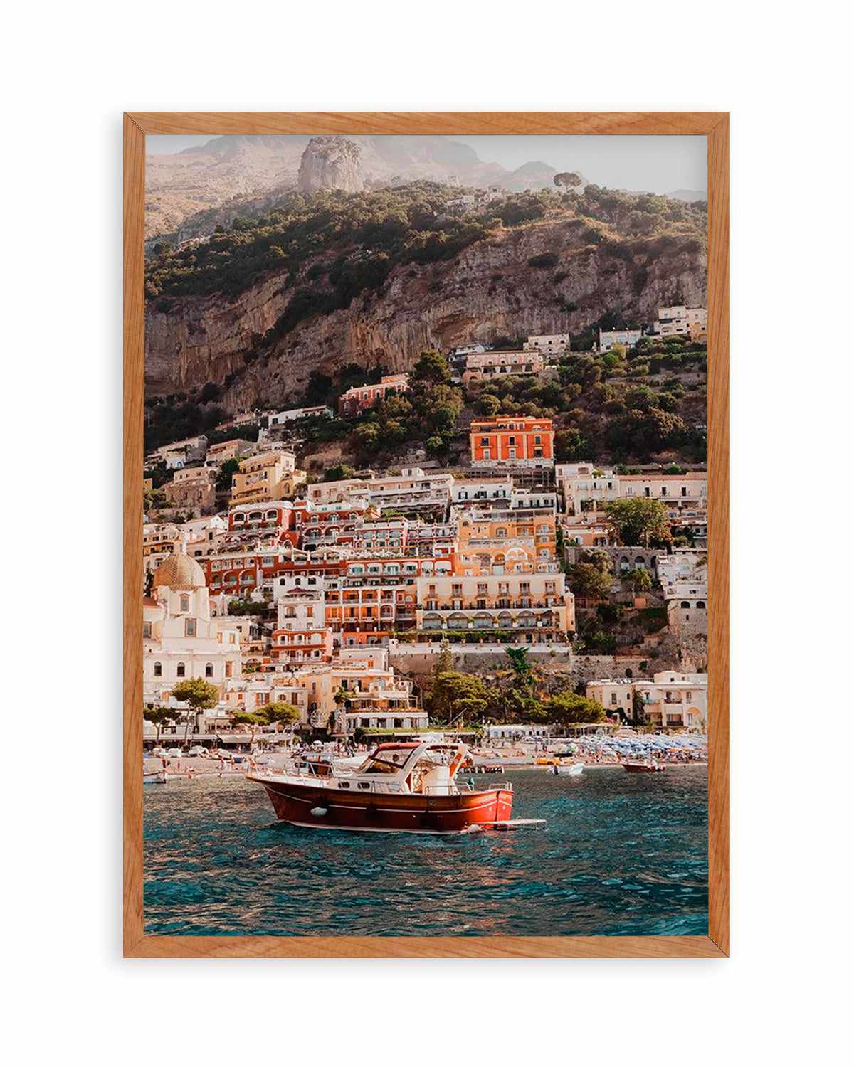 Positano Boat PT by Louise Krause Art Print