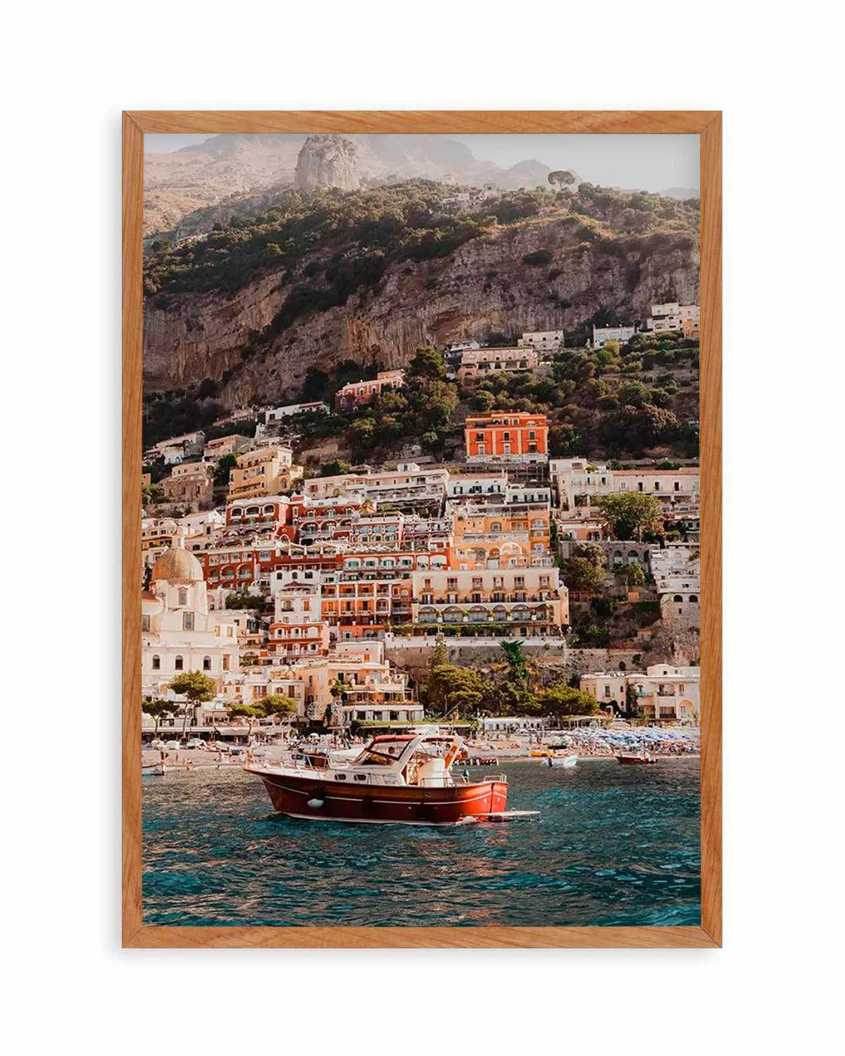 Positano Boat PT by Louise Krause Art Print from Olive et Oriel where you can shop wallpaper and artworks online