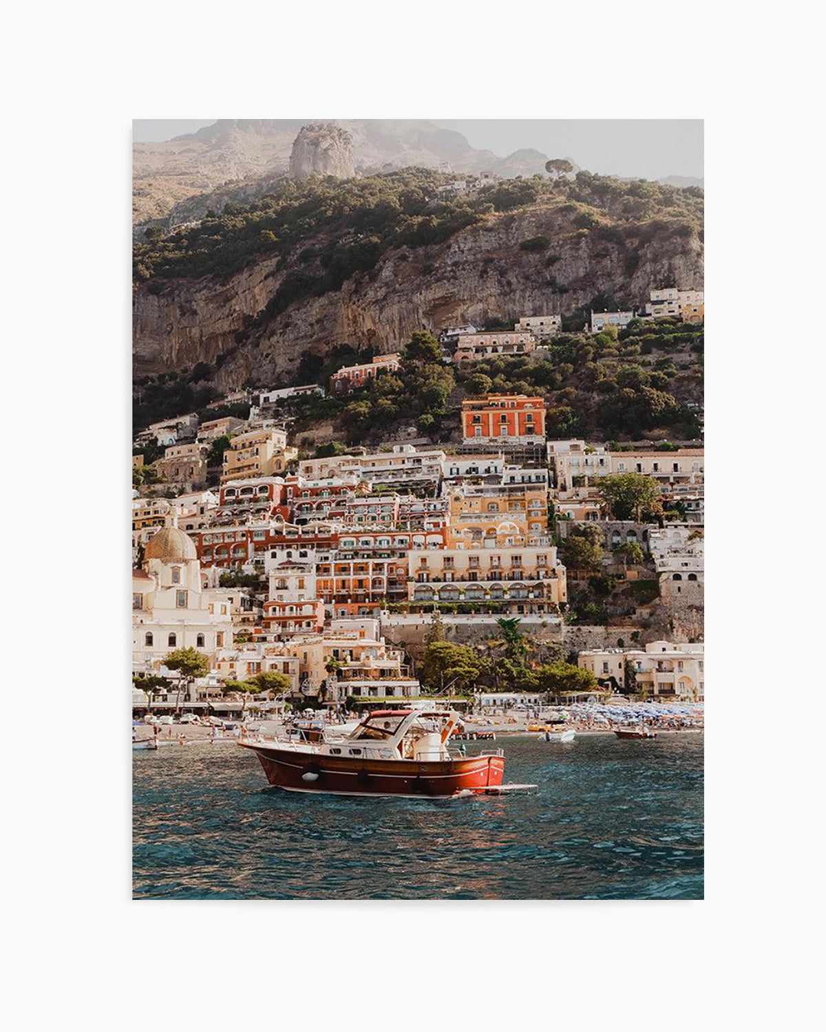 Positano Boat PT by Louise Krause Art Print