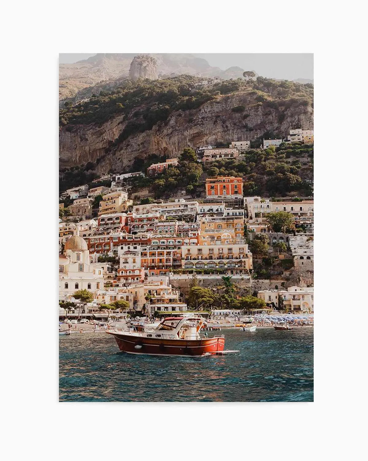 Positano Boat PT by Louise Krause Art Print from Olive et Oriel where you can shop wallpaper and artworks online