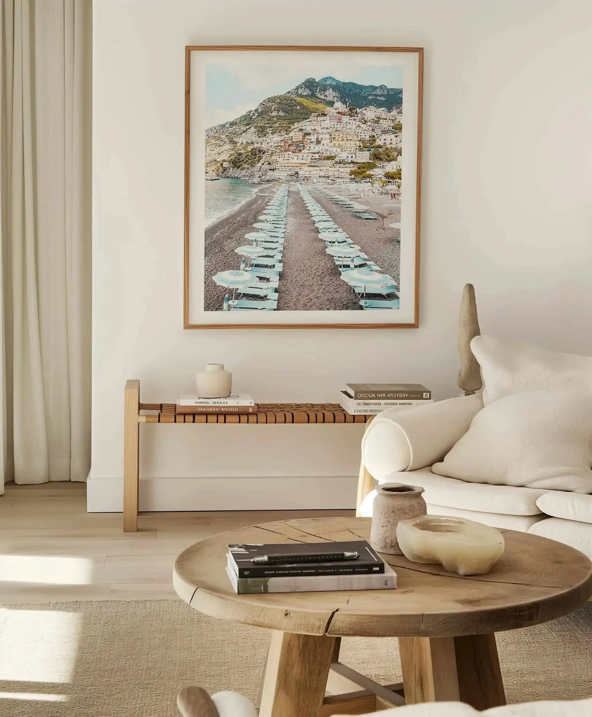 Positano Parisols Art Print from Olive et Oriel where you can shop wallpaper and artworks online