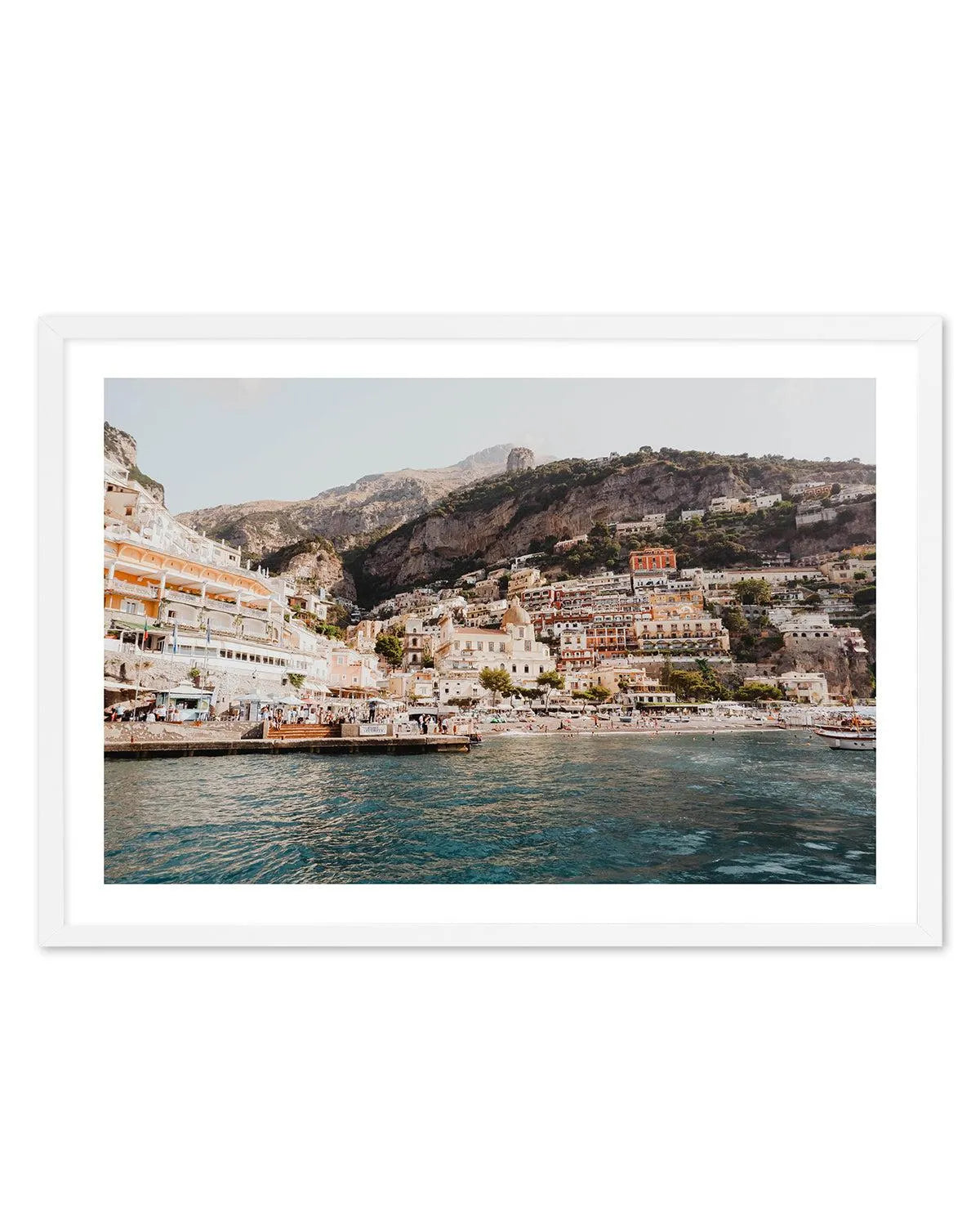 Positano Port by Louise Krause Art Print from Olive et Oriel where you can shop wallpaper and artworks online