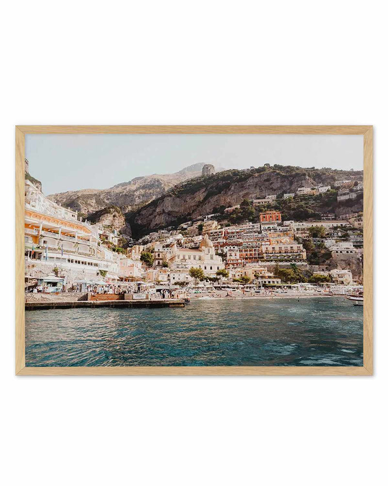 Positano Port by Louise Krause Art Print