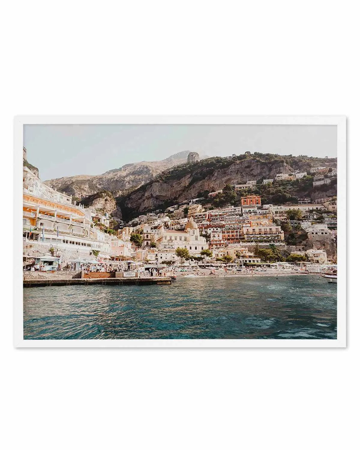 Positano Port by Louise Krause Art Print from Olive et Oriel where you can shop wallpaper and artworks online