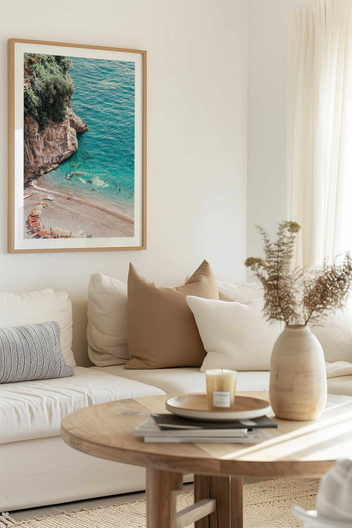 Positano Sands | Left PT Art Print