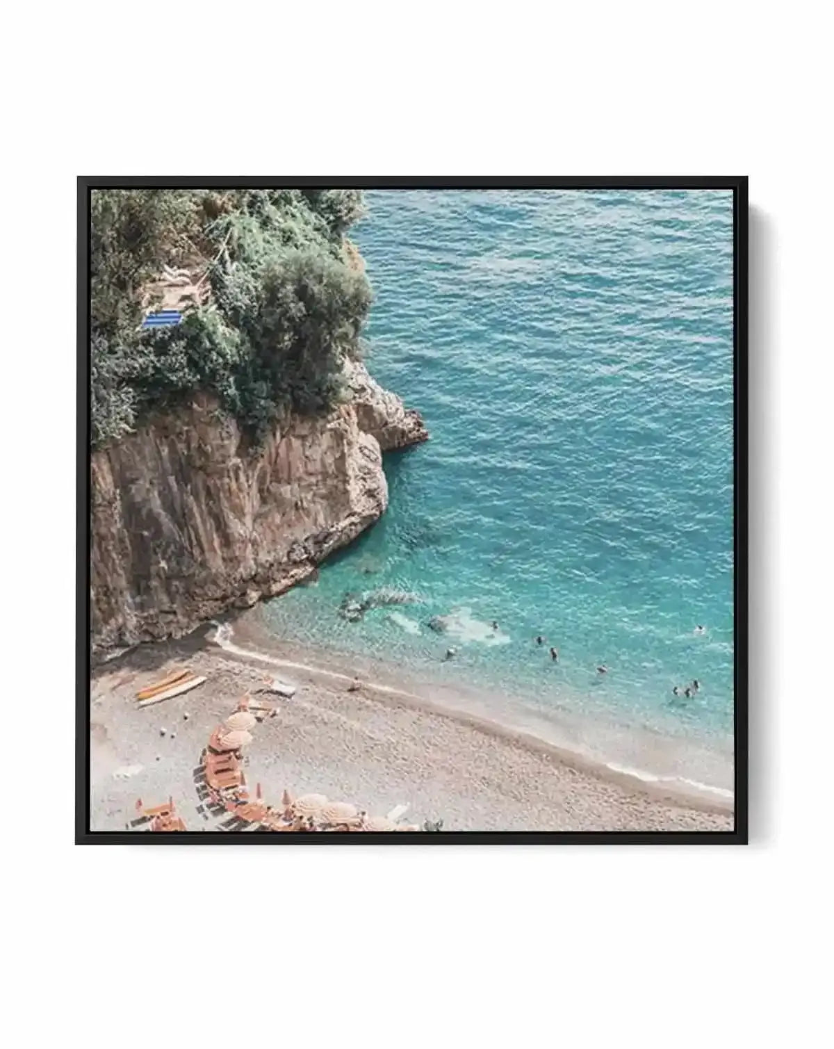 Positano Sands | Left SQ | Framed Canvas Art Print from Olive et Oriel where you can shop wallpaper and artworks online