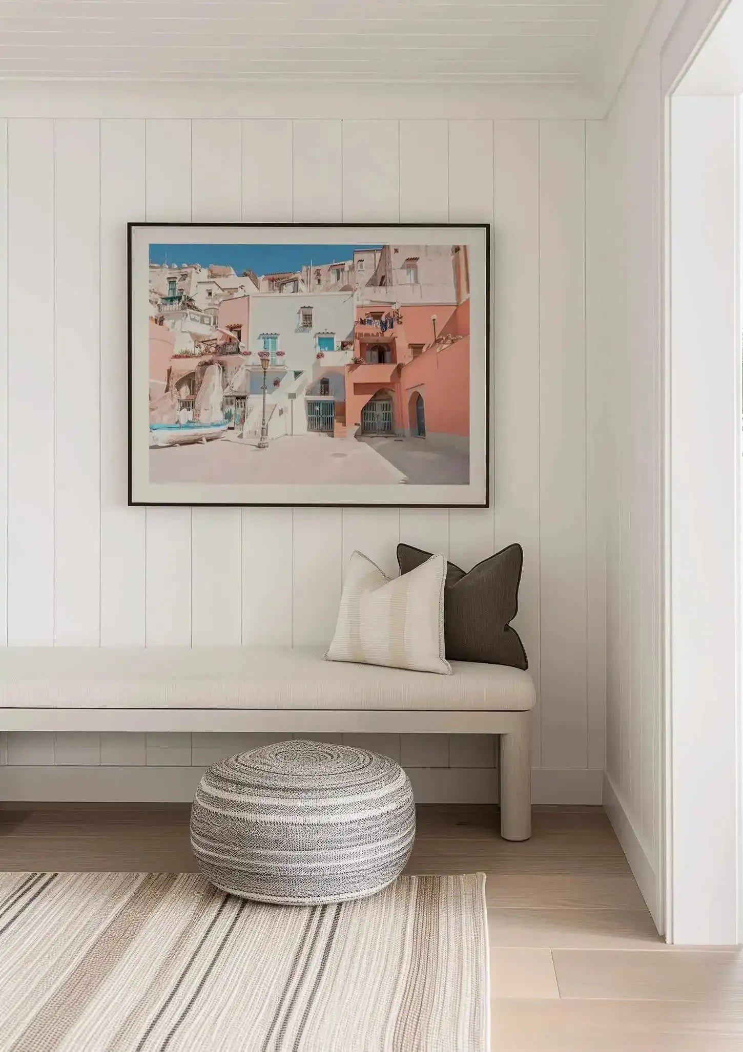 Positano Streets Art Print from Olive et Oriel where you can shop wallpaper and artworks online