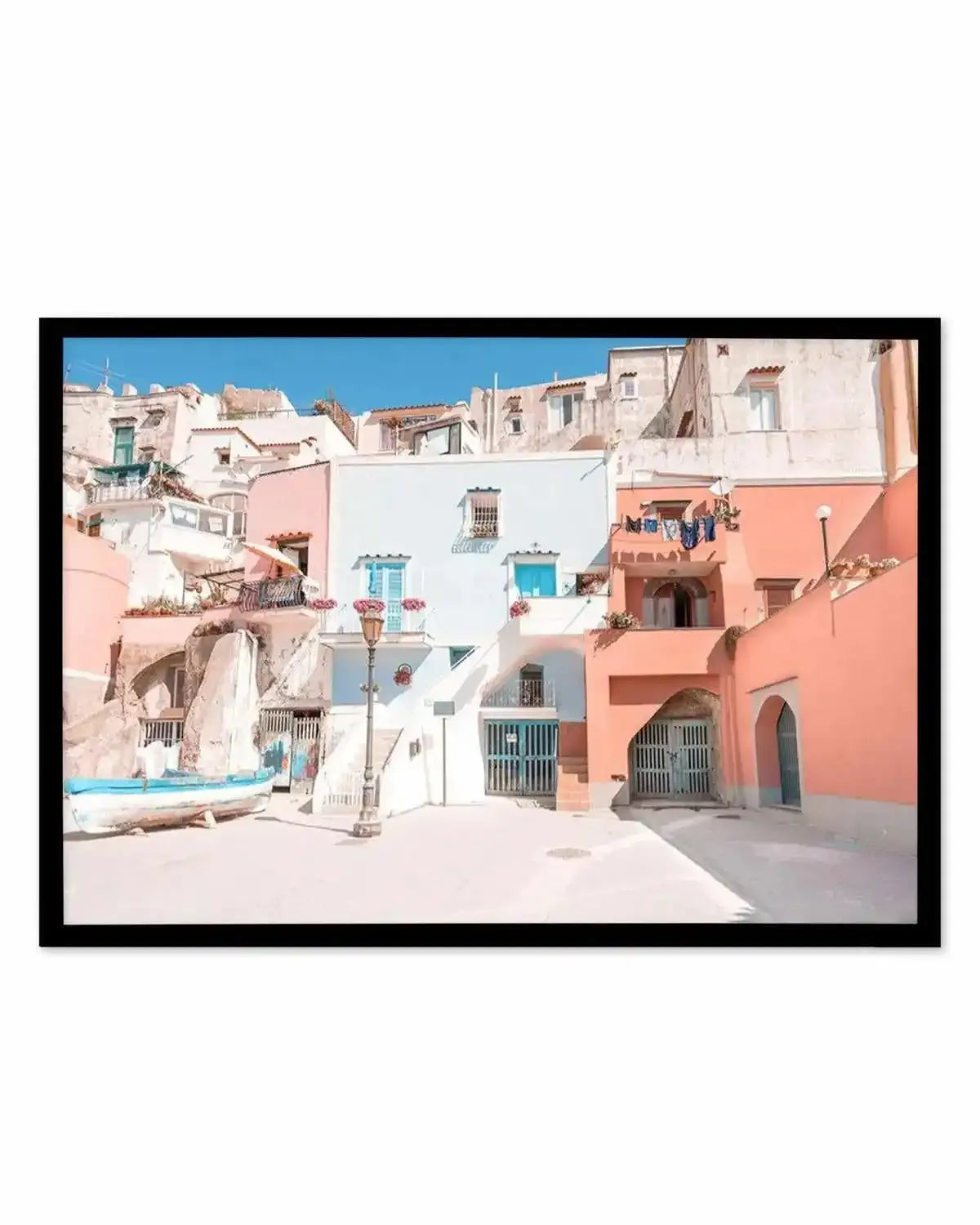 Positano Streets Art Print from Olive et Oriel where you can shop wallpaper and artworks online