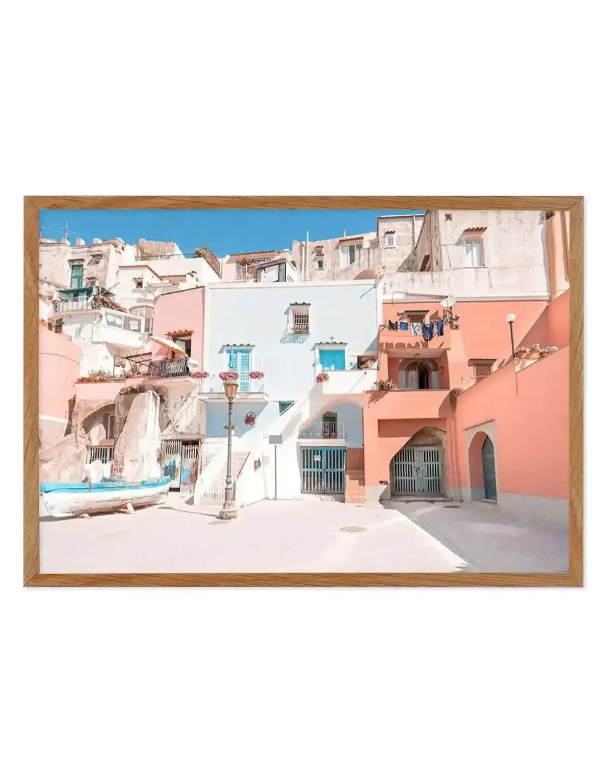 Positano Streets Art Print from Olive et Oriel where you can shop wallpaper and artworks online