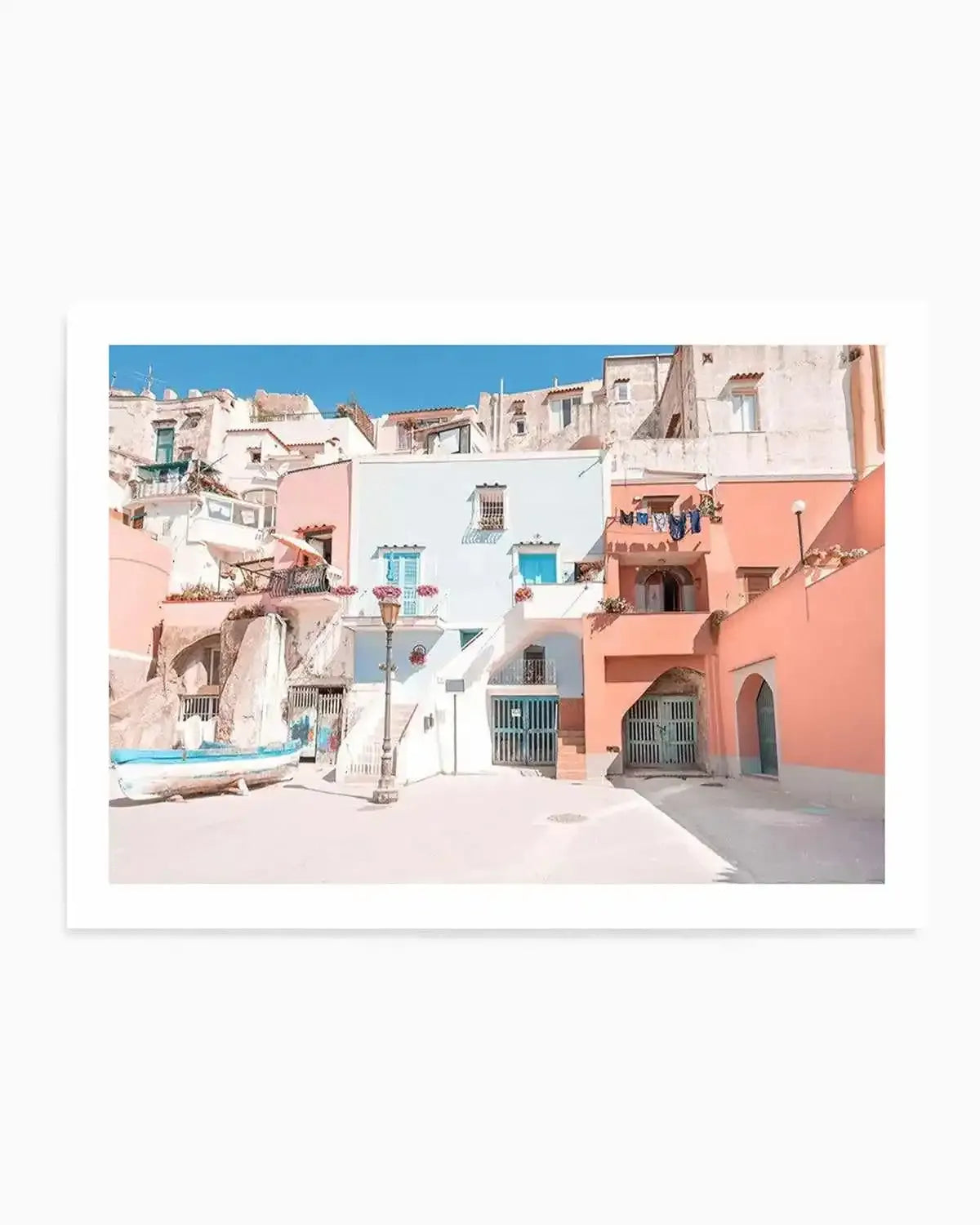 Positano Streets Art Print from Olive et Oriel where you can shop wallpaper and artworks online