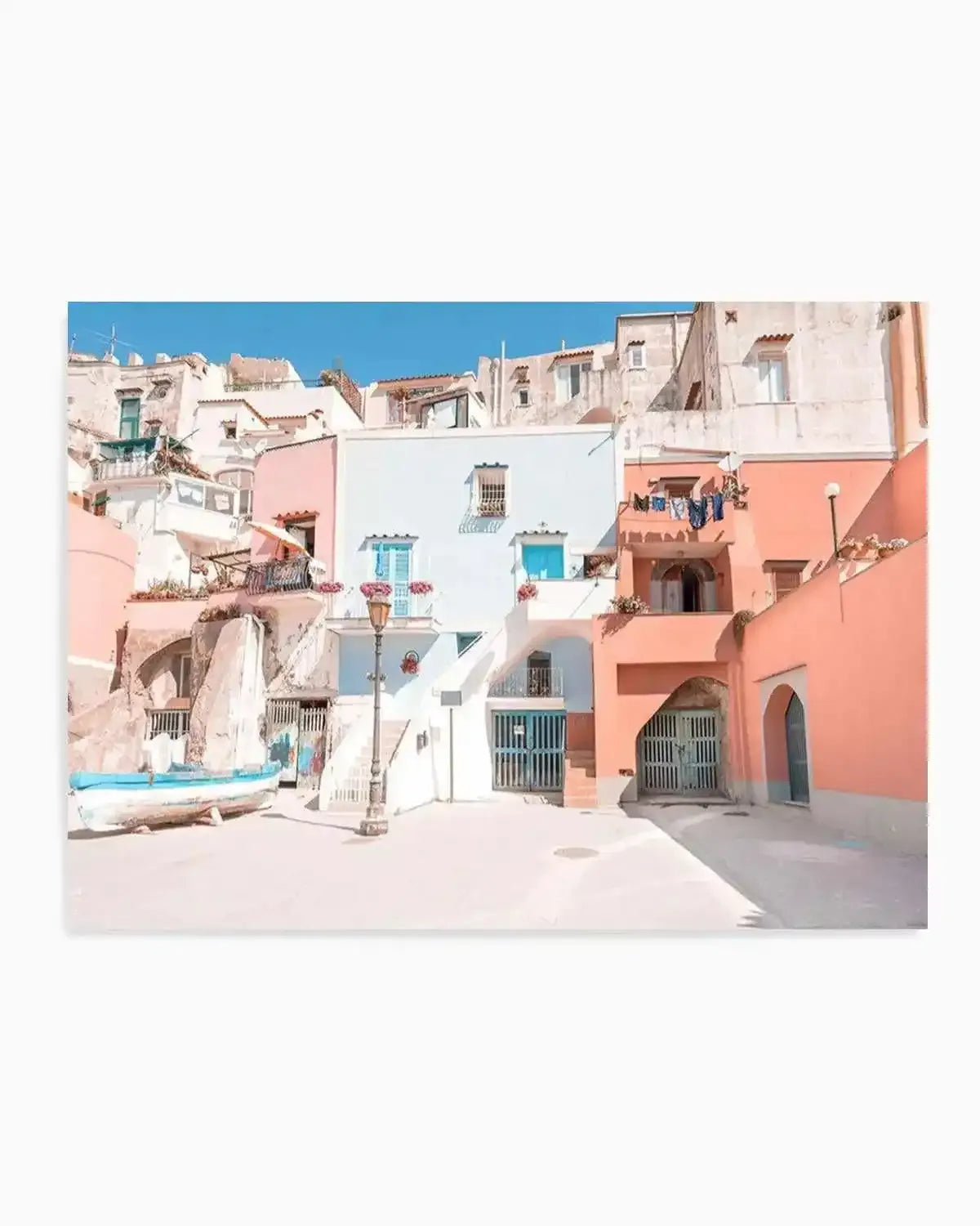 Positano Streets Art Print from Olive et Oriel where you can shop wallpaper and artworks online