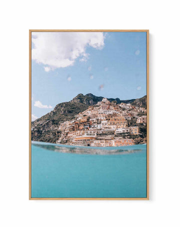 Positano Swim PT by Teigan Geercke Framed Canvas Art Print from Olive et Oriel where you can shop wallpaper and artworks online