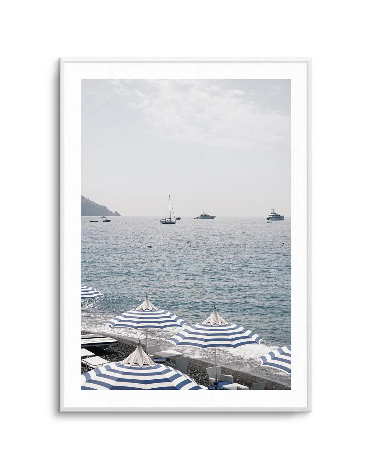 Positano Umbrellas by Renee Rae Art Print from Olive et Oriel where you can shop wallpaper and artworks online