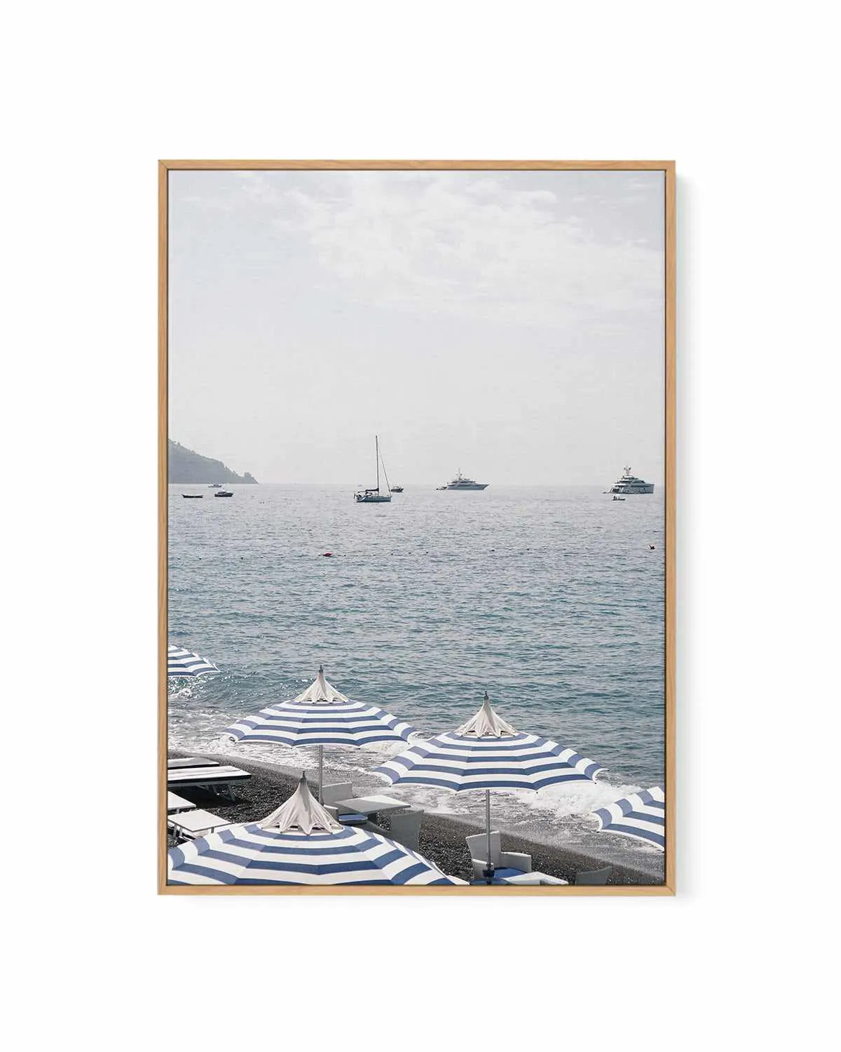Positano Umbrellas by Renee Rae | Framed Canvas Art Print from Olive et Oriel where you can shop wallpaper and artworks online