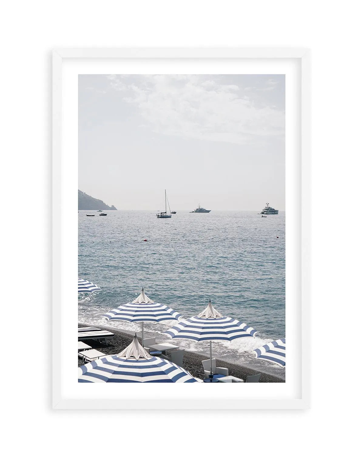 Positano Umbrellas by Renee Rae Art Print from Olive et Oriel where you can shop wallpaper and artworks online