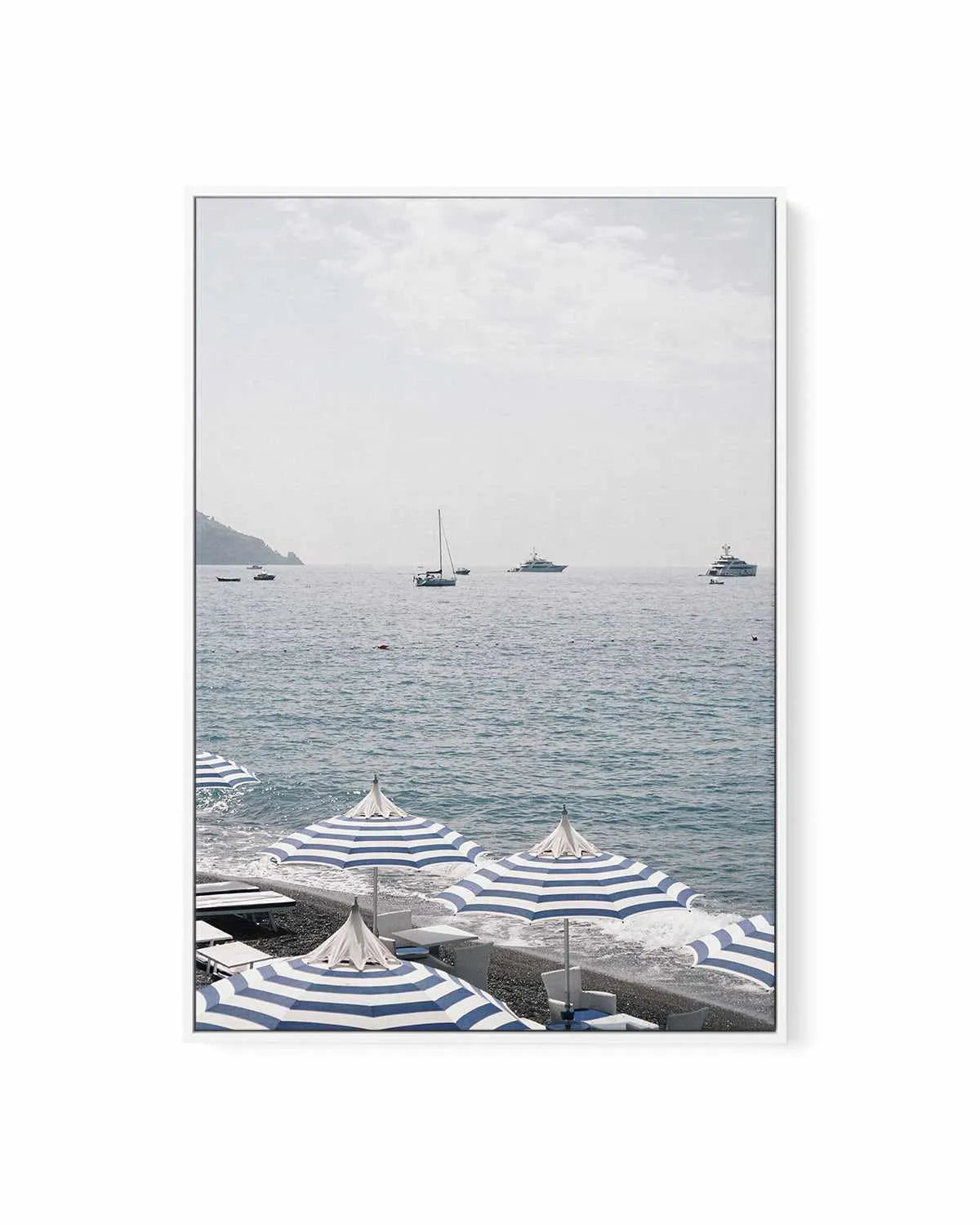 Positano Umbrellas by Renee Rae | Framed Canvas Art Print from Olive et Oriel where you can shop wallpaper and artworks online