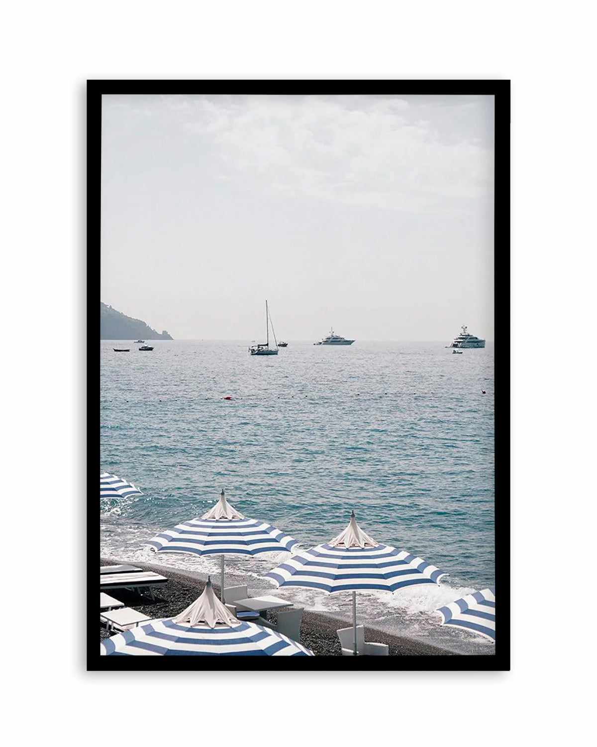 Positano Umbrellas by Renee Rae Art Print