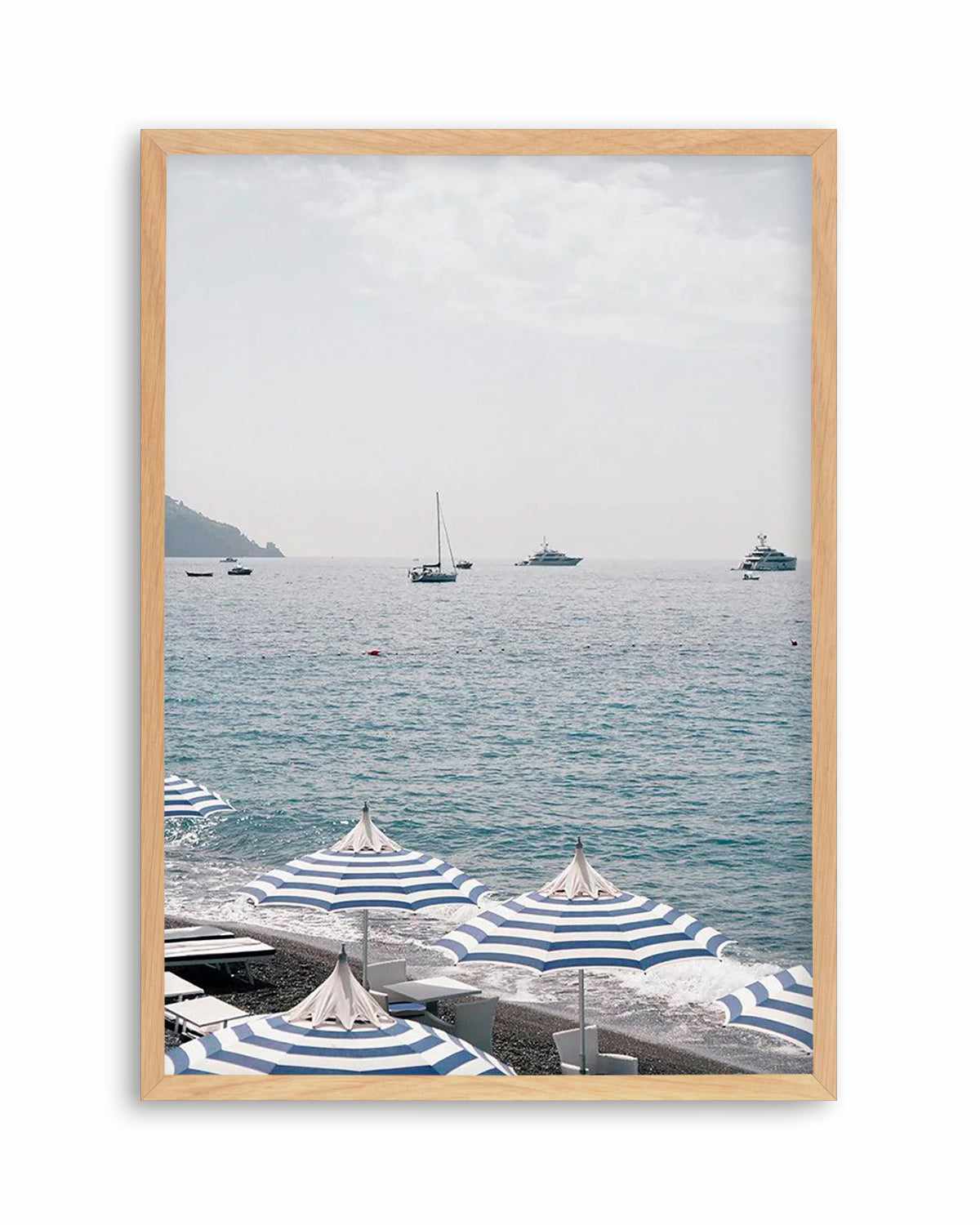 Positano Umbrellas by Renee Rae Art Print