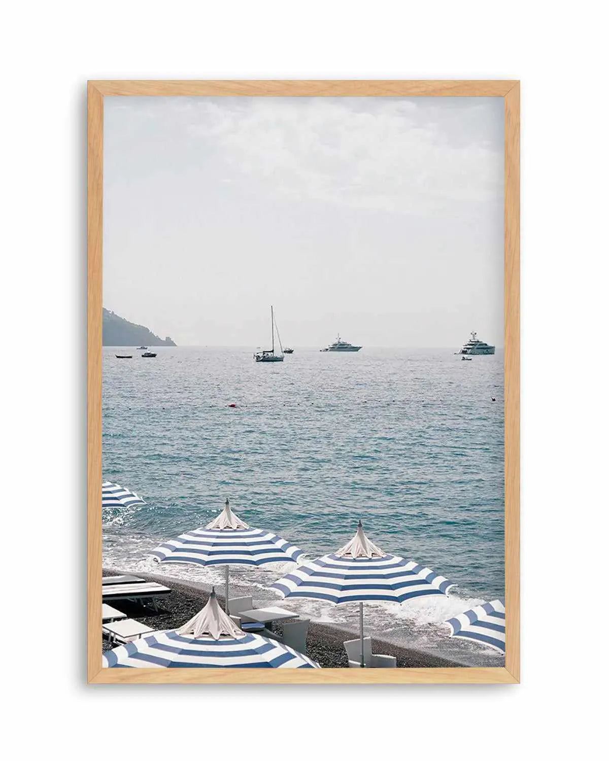 Positano Umbrellas by Renee Rae Art Print from Olive et Oriel where you can shop wallpaper and artworks online