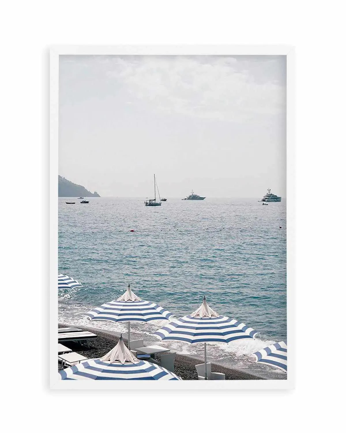 Positano Umbrellas by Renee Rae Art Print from Olive et Oriel where you can shop wallpaper and artworks online