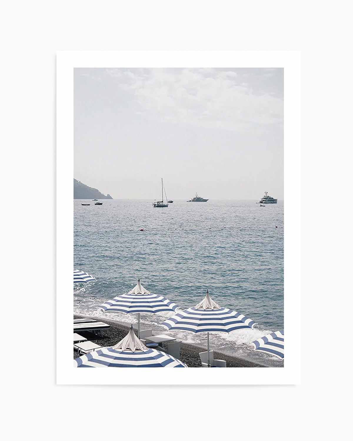 Positano Umbrellas by Renee Rae Art Print