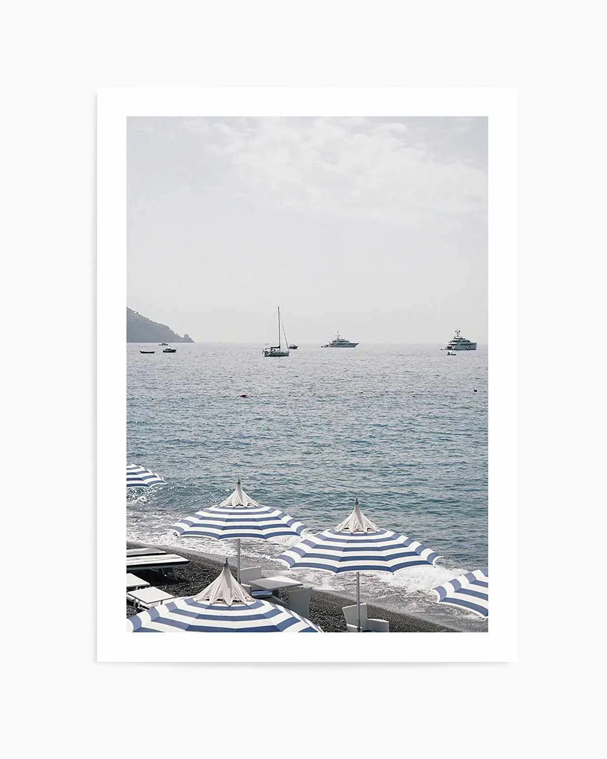 Positano Umbrellas by Renee Rae Art Print from Olive et Oriel where you can shop wallpaper and artworks online