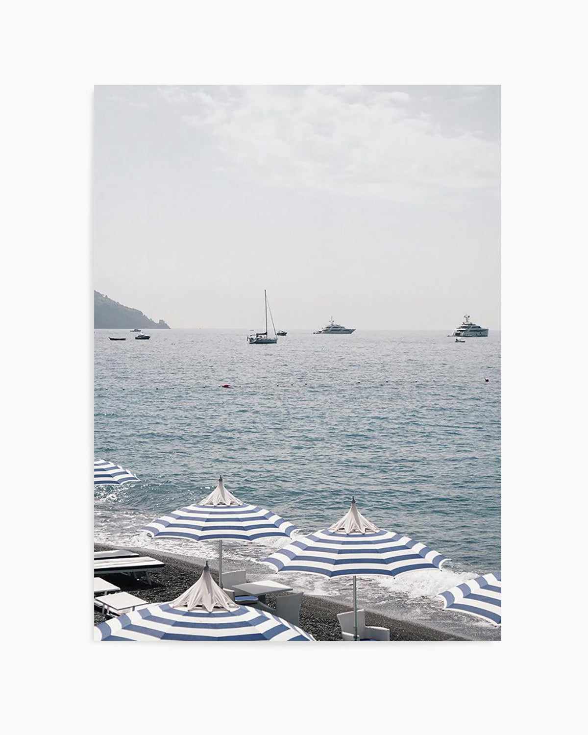 Positano Umbrellas by Renee Rae Art Print