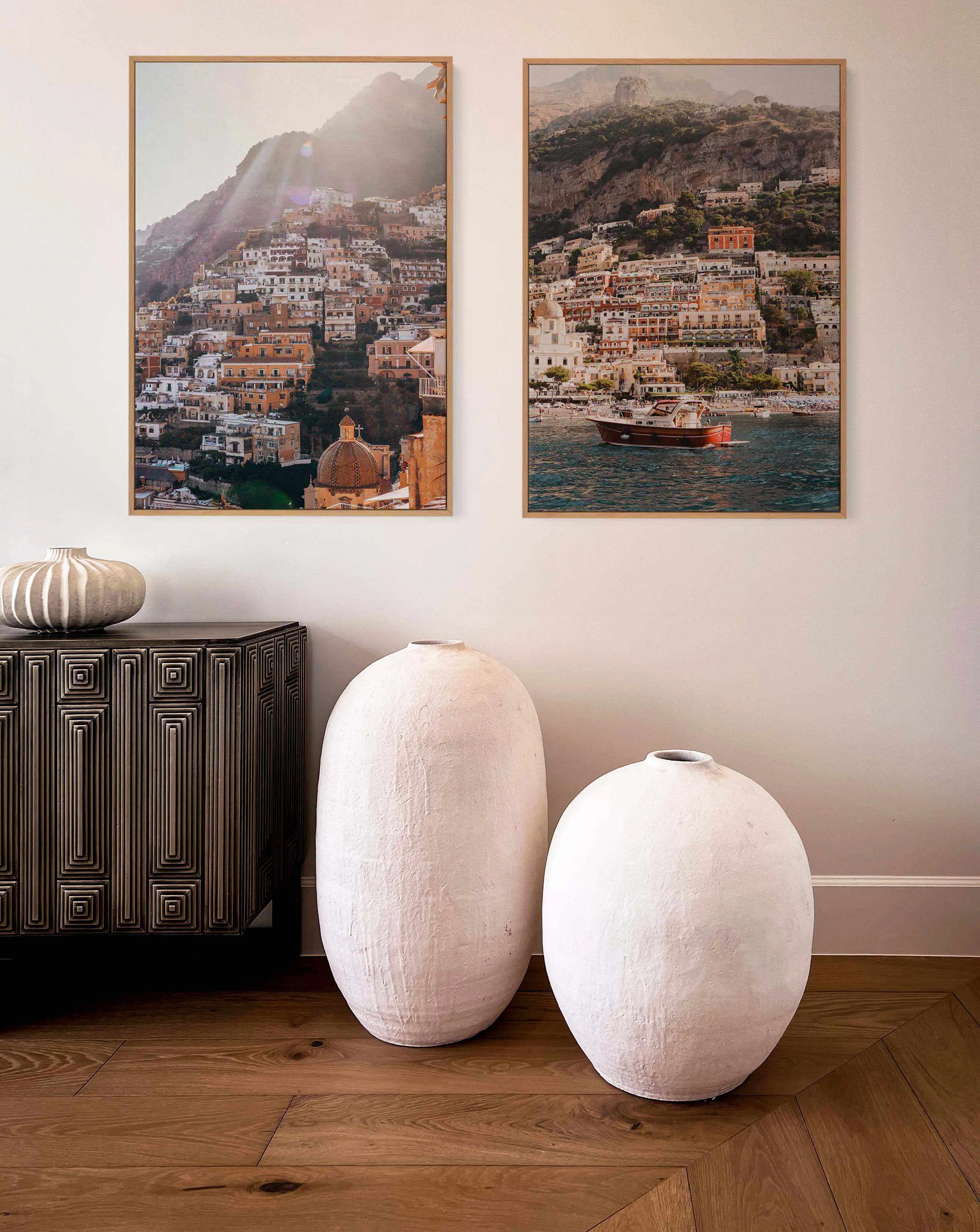 Positano Bliss PT by Louise Krause | Framed Canvas Art Print from Olive et Oriel where you can shop wallpaper and artworks online
