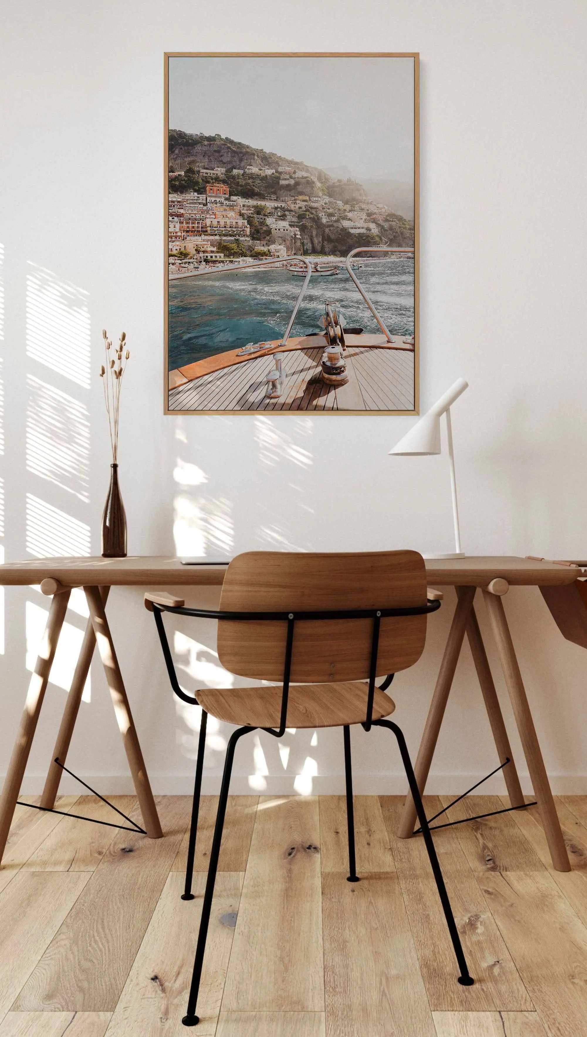 Positano Breeze by Louise Krause | Framed Canvas Art Print from Olive et Oriel where you can shop wallpaper and artworks online