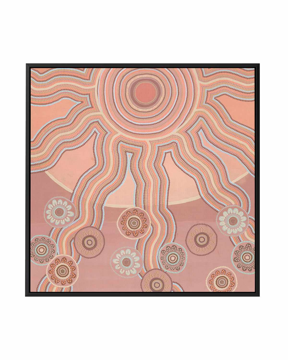 Positive Energy by Karissa Undy | Framed Canvas Art Print