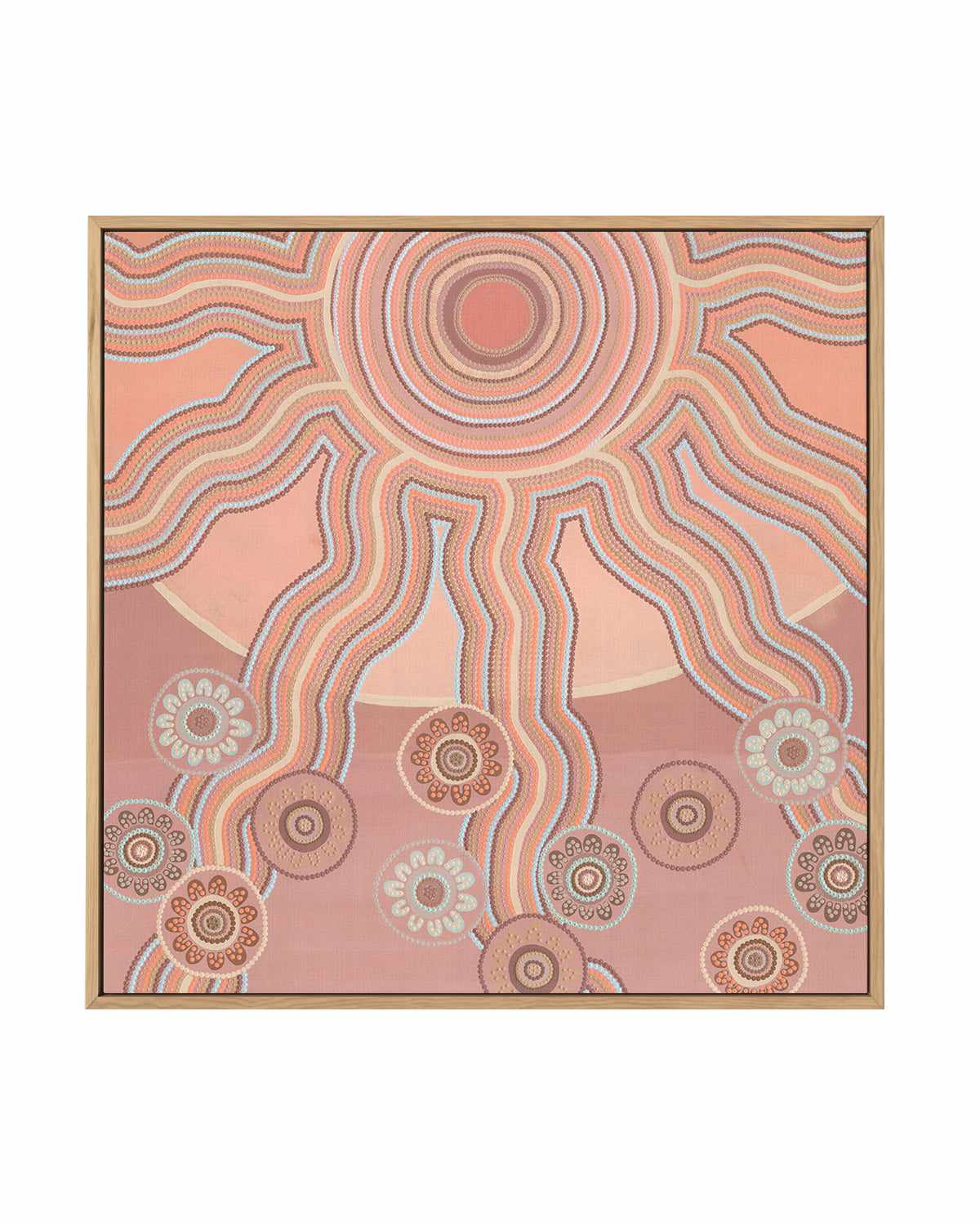 Positive Energy by Karissa Undy | Framed Canvas Art Print