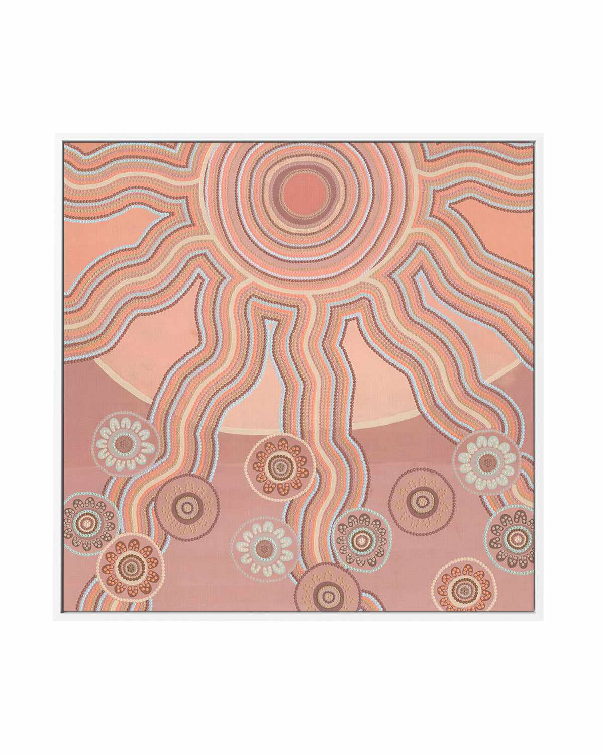 Positive Energy by Karissa Undy | Framed Canvas Art Print