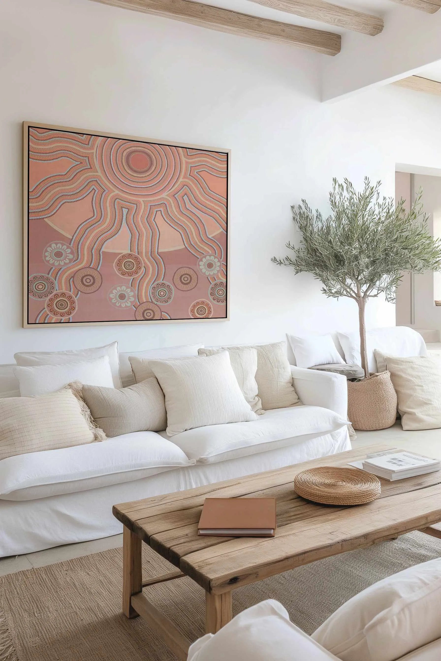 Positive Energy by Karissa Undy | Framed Canvas Art Print from Olive et Oriel where you can shop wallpaper and artworks online