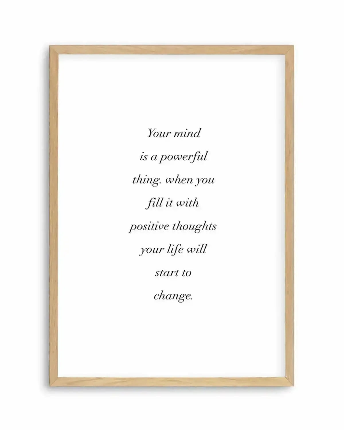 Positive Thoughts Art Print from Olive et Oriel where you can shop wallpaper and artworks online