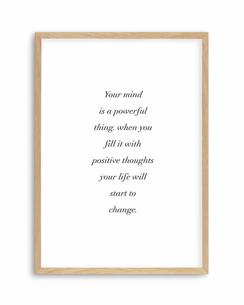 Positive Thoughts Art Print