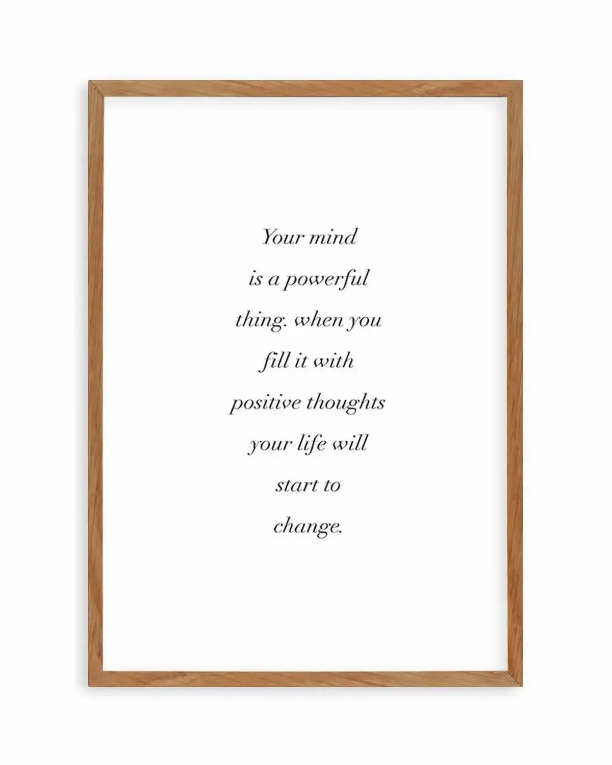 Positive Thoughts Art Print from Olive et Oriel where you can shop wallpaper and artworks online